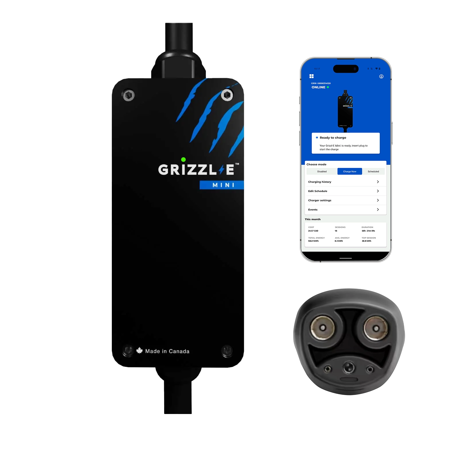 Borne de Recharge pour VE Grizzl-E Classic et Smart 40A